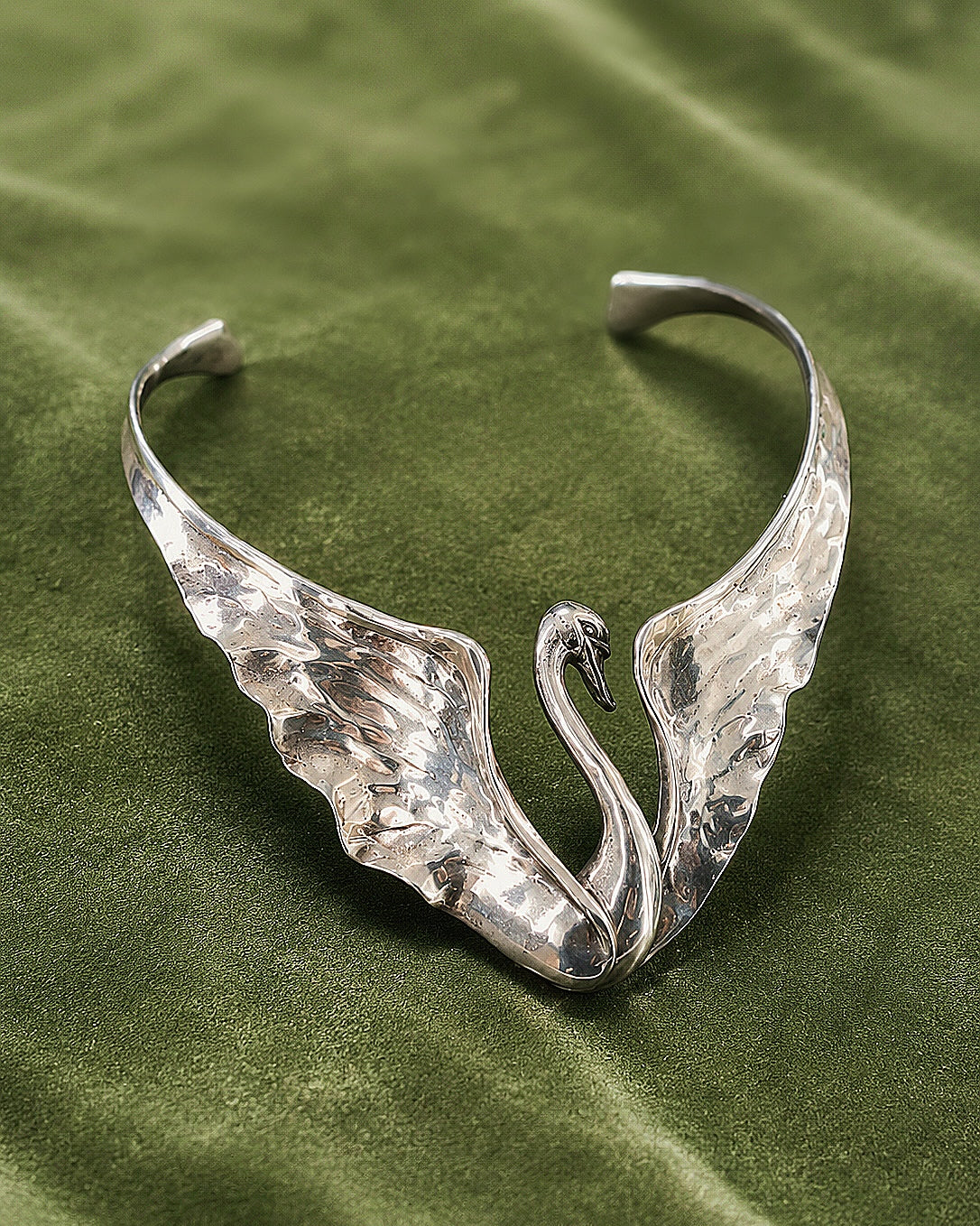 Clifton Nicholson Sterling Silver Swan Collar Choker