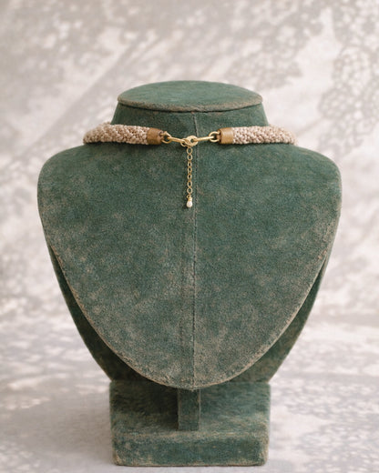 Rare Vintage Lily Of The Valley Beaded Necklace